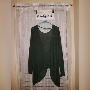 Oversized Backless Hunter Green Sweater